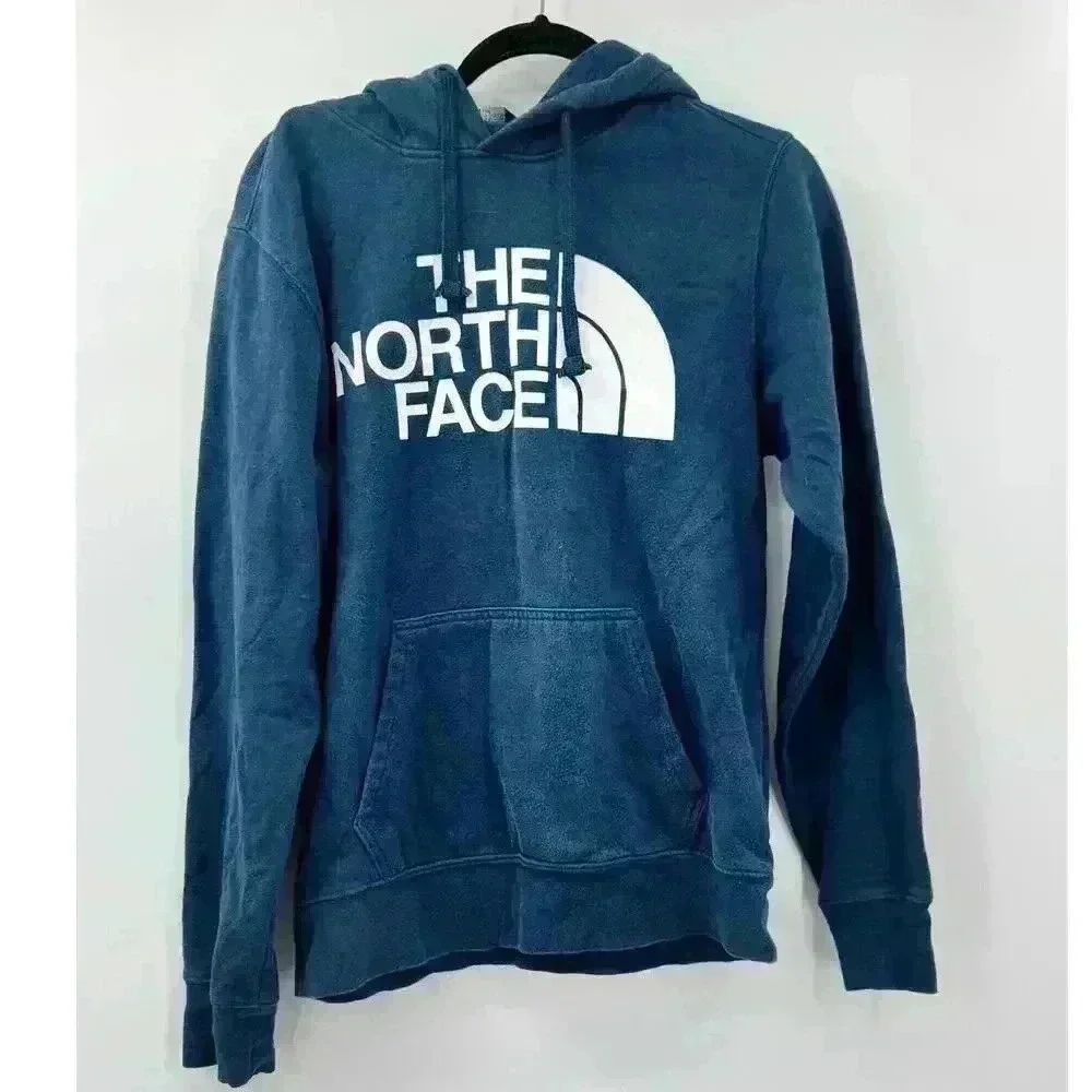 The North Face Men's Half Dome Blue Pullover Hoodie‎ Sweatshirt Sz Small Outdoor